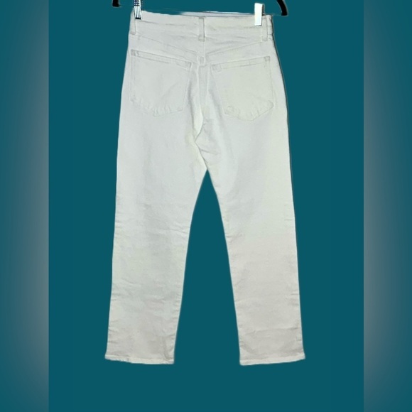 NWT Madewell The Petite '90s Straight Jean in Tile White, Ripped, Size 25P - Picture 7 of 16